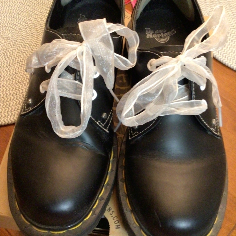 Dr. Martens 1461 Heart Smooth + Patent Lamper Oxford Shoe